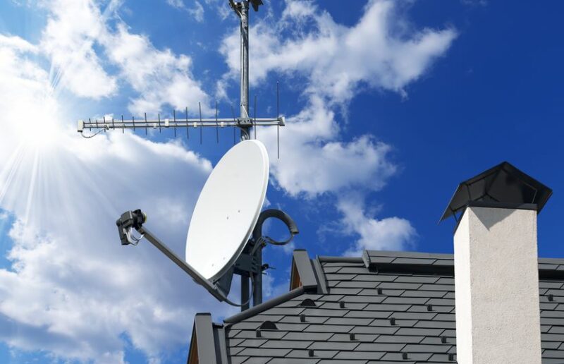 Television antenna wiring
